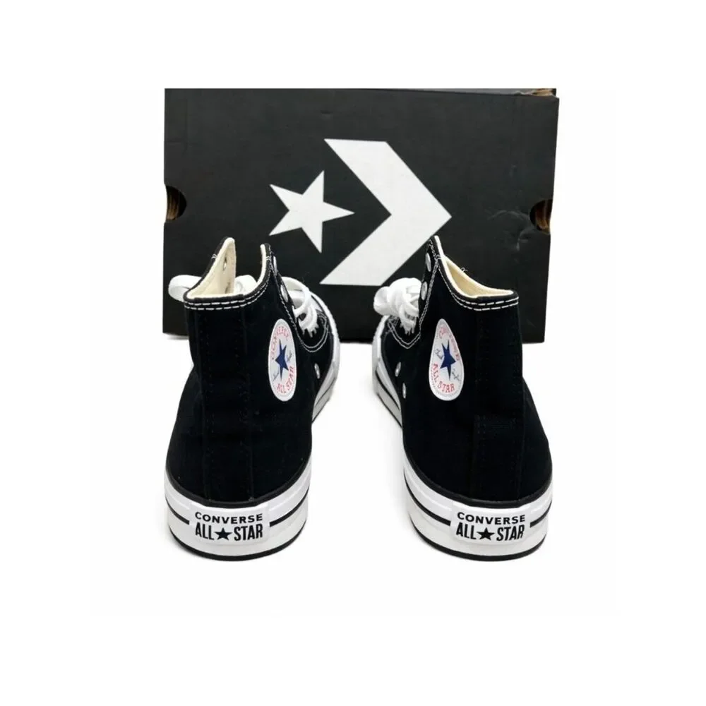 Converse Chuck Taylor All Star EVA Lift Platform Kids 3 Black High Top Sneaker